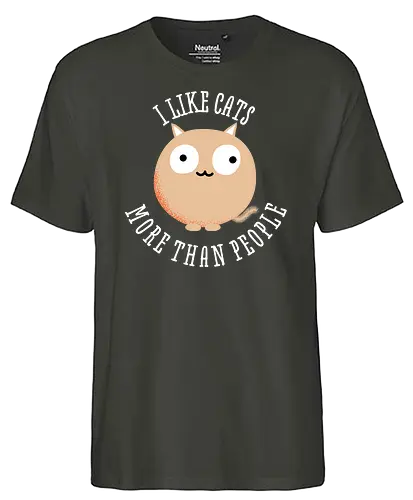 Like Cats - cat, katze, katzenmensch, fun, memes, cute, neko - Fairtrade T-Shirt