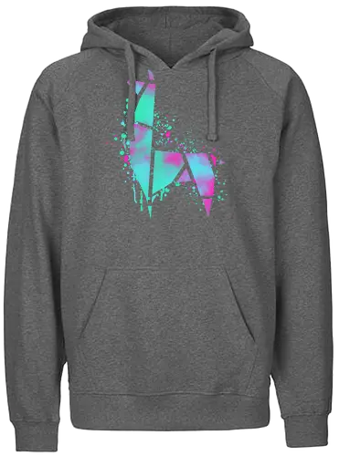 Neon Llama - origami, lama, tiere, neon, kunst, llama - Fairtrade Hoodie
