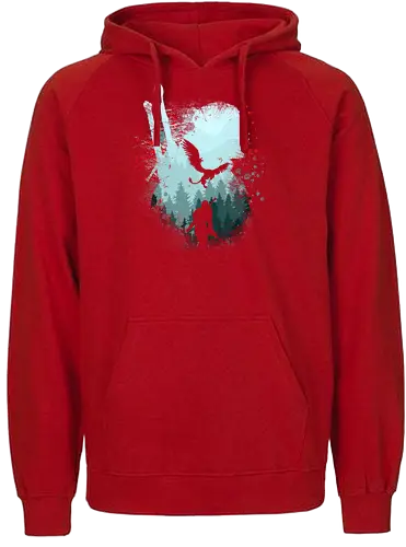 Griffin Hunter - witcher, rpg, gaming, fight, trees, cold - Fairtrade Hoodie
