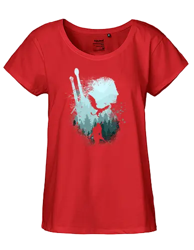 Griffin Hunter - witcher, rpg, gaming, fight, trees, cold - Fairtrade Girl Shirt
