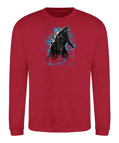 mighty king - water, monster, film, kaiju - Sweatshirt