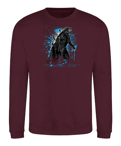 mighty king - water, monster, film, kaiju - Sweatshirt