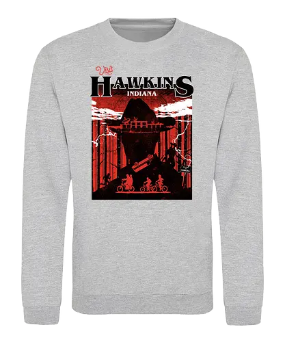 visit hawkins - dangerous, strange, serie, geheimnisse, eleven, indiana, darkness - Sweatshirt
