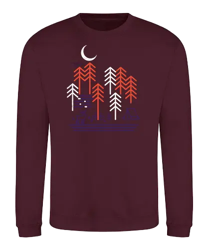 Bicycle Days - camping, outdoor, hiking, wald, forest, hirsch, reh, draußen, natur, umwelt, nature, fahrrad - Sweatshirt