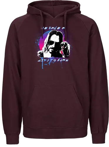 City to Burn - cyperpunk, 2077, reeves, night city, dystopie, gaming, rpg, we have a city to burg, knu, you are Breathtaking - Fairtrade Hoodie