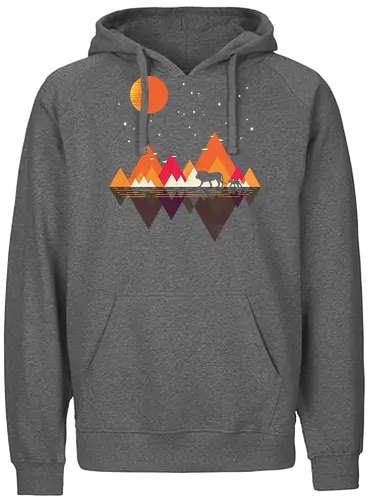 Plains of Africa - africa, lion, löwe, könig, afrika, king, father, son - Fairtrade Hoodie