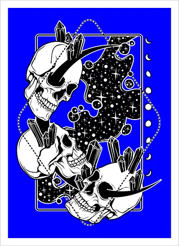 Moon Skulls and Crystals