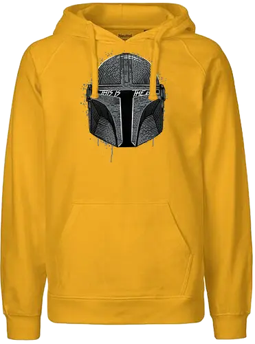 Way Of Warrior - scifi, tv, space opera, Mando, Helmet, This is the way - Fairtrade Hoodie