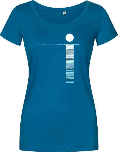 Moonlight Sun - art, moon, water, nature, mond, natur - Women T-Shirt