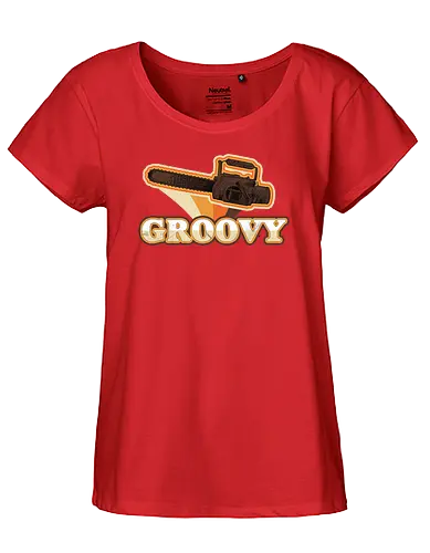 Groovy Tools - film, evil, ash, movie, horror, chainsaw, Kettensäge, dd - Fairtrade Girl Shirt
