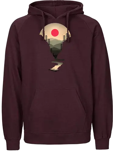 Exploring earth - nature, River, sunset, natur, outdoor, forrest, earth - Fairtrade Hoodie