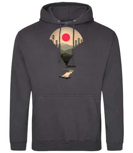 Exploring earth - nature, River, sunset, natur, outdoor, forrest, earth - Standard Hoodie