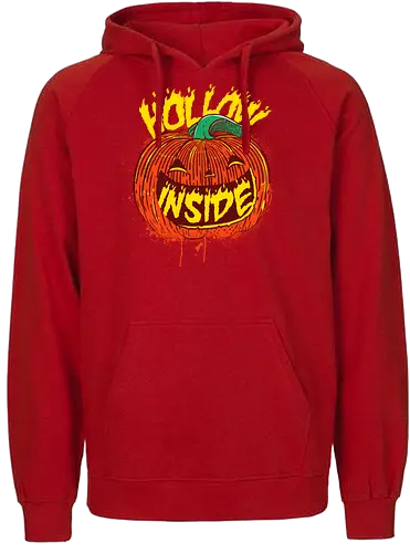Hollow Inside - Helloween, pumpkin, kürbis, Hollow, halloween - Fairtrade Hoodie