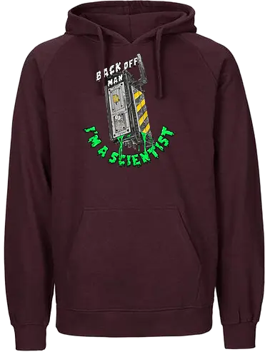 Back Off - movie, ghost, 80s, buster, scientist, science - Fairtrade Hoodie