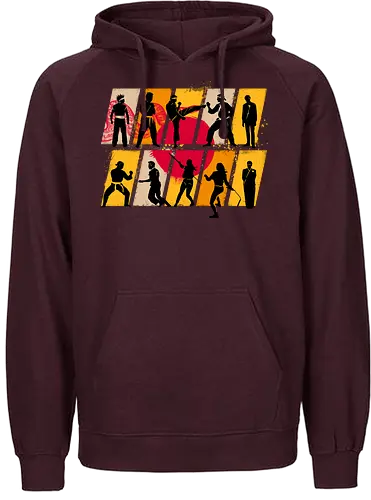 Cobra Conflict - cobra, kai, karate, Dojo, popart, Martial art - Fairtrade Hoodie