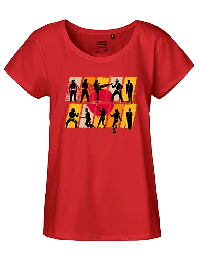 Cobra Conflict - cobra, kai, karate, Dojo, popart, Martial art - Fairtrade Girl Shirt