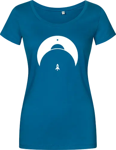 Retro Rocket - science, rocket, space, journey, weltraum, rakete - Women T-Shirt