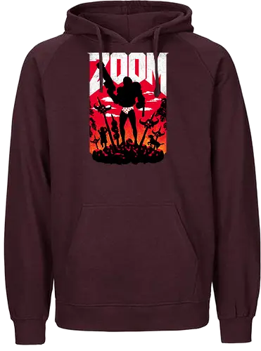 Zoom Slayer - zoom, Video Call, fun, meme, mashup, gaming, slayer - Fairtrade Hoodie