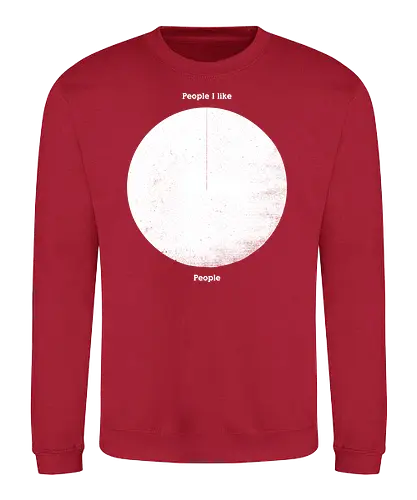 The People - fun, meme, people, Hate, like, love - Sweatshirt