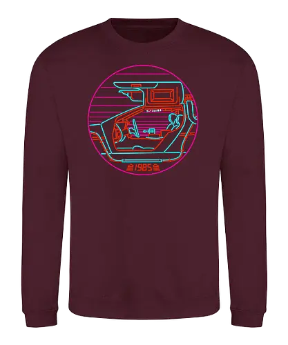 80s Future - movie, film, time travel, back, future, 80s, retro, delorn - Sweatshirt