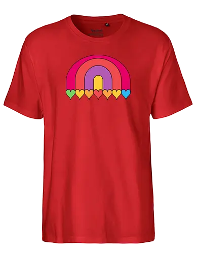 Rainbow Loves - rainbow, colour, Lgbtq, lgbt, love, Love all - Fairtrade T-Shirt