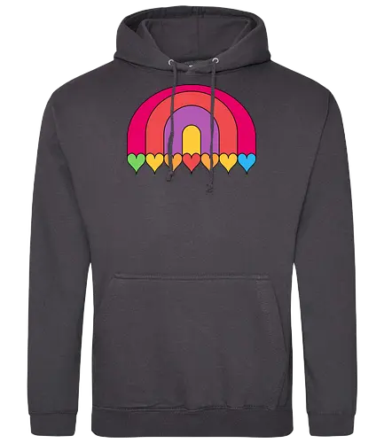 Rainbow Loves - rainbow, colour, Lgbtq, lgbt, love, Love all - Standard Hoodie