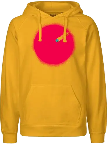 Falling earth - space, art, fun, falling, sun, earth - Fairtrade Hoodie