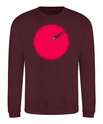 Falling earth - space, art, fun, falling, sun, earth - Sweatshirt