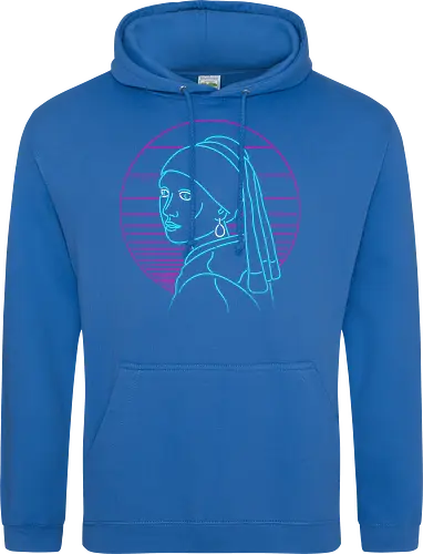 Girl with a neon rring