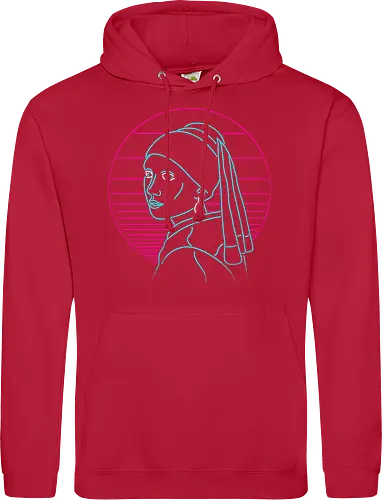 Girl with a neon rring