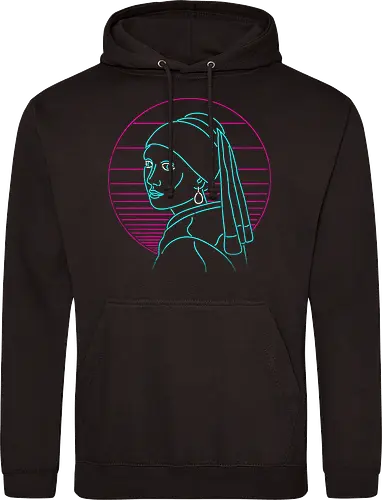 Girl with a neon rring