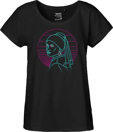 Girl with a neon rring