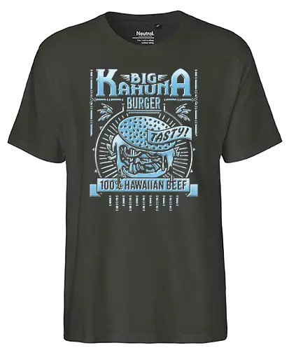 Big Kahuna Burger - big kahuna burger, tarantino, hawaiian burger, burger, tasty, essen, beef, Retro - Fairtrade T-Shirt