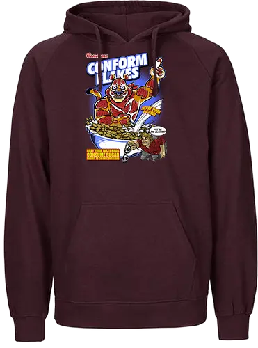 Conform Flakes - obey, they live, flakes, müsli, 80s, cerl - Fairtrade Hoodie