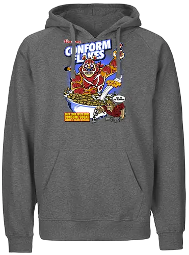 Conform Flakes - obey, they live, flakes, müsli, 80s, cerl - Fairtrade Hoodie
