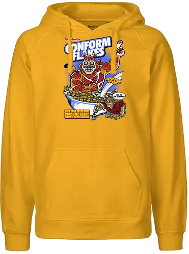 Conform Flakes - obey, they live, flakes, müsli, 80s, cerl - Fairtrade Hoodie