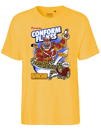 Conform Flakes - obey, they live, flakes, müsli, 80s, cerl - Fairtrade T-Shirt