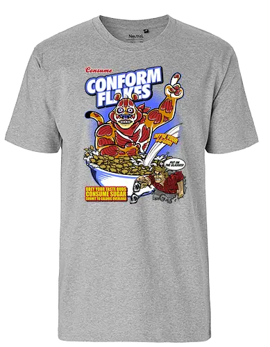 Conform Flakes - obey, they live, flakes, müsli, 80s, cerl - Fairtrade T-Shirt