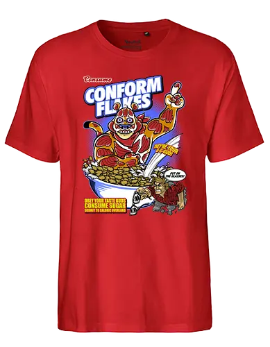 Conform Flakes - obey, they live, flakes, müsli, 80s, cerl - Fairtrade T-Shirt