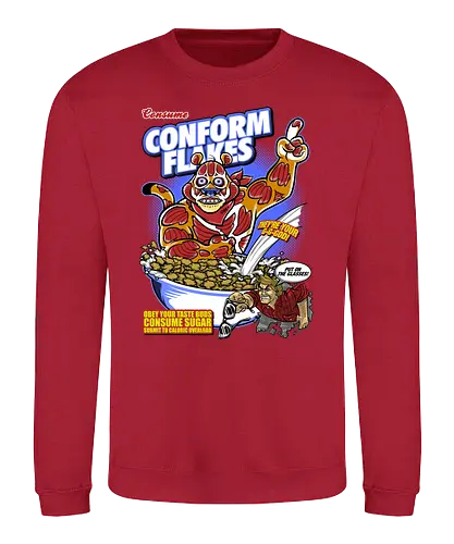 Conform Flakes - obey, they live, flakes, müsli, 80s, cerl - Sweatshirt
