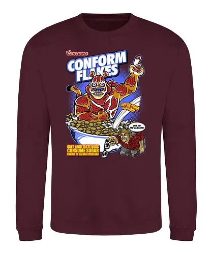 Conform Flakes - obey, they live, flakes, müsli, 80s, cerl - Sweatshirt