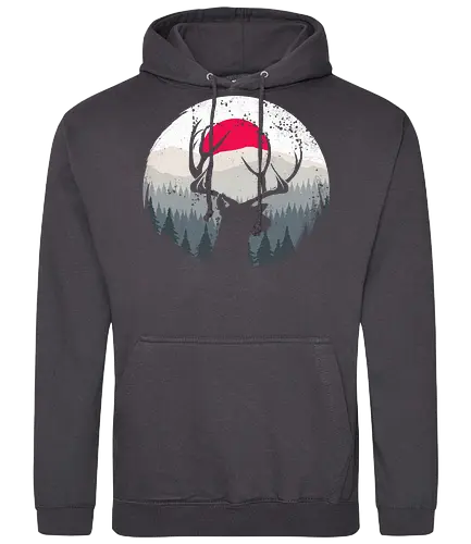 Wild Forever - hirsch, stag, nature, wild, hiking - Standard Hoodie