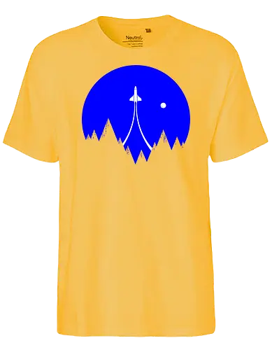 Lift Off - rocket, Sky, space, travel - Fairtrade T-Shirt