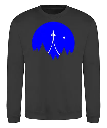 Lift Off - rocket, Sky, space, travel - Sweatshirt