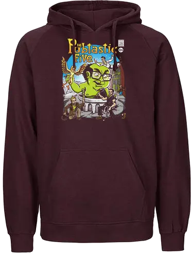 Pubtastic Five - tv, series, always sunny, sunny, danny devito, superheroes, comic, mashup - Fairtrade Hoodie