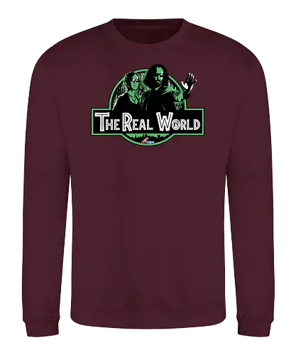 The Real World - matrix, neo, mashup, jurassic, Real World - Sweatshirt