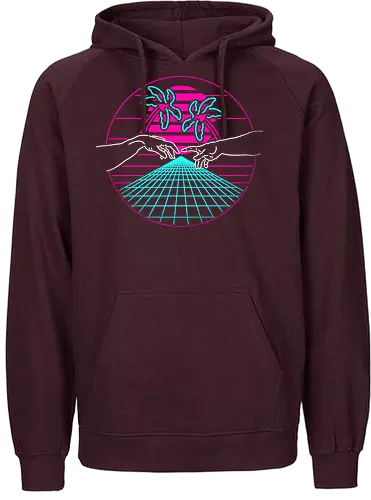 Creation of 80s - 80s, neon, mashup, adam, Creation - Fairtrade Hoodie