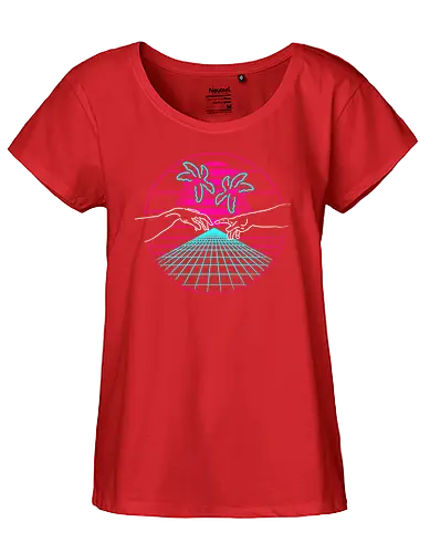 Creation of 80s - 80s, neon, mashup, adam, Creation - Fairtrade Girl Shirt