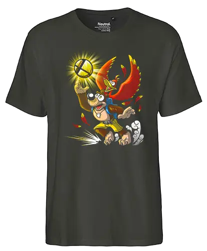 Banjo in Smash - gaming, banjo, kazooie, game, console, classic gaming - Fairtrade T-Shirt