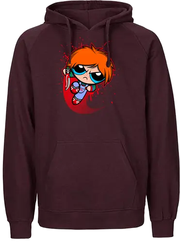 Powerchuck - powerpuff, girls, chuck, chucky, doll, puppe, toy, zeichentrick, comic - Fairtrade Hoodie